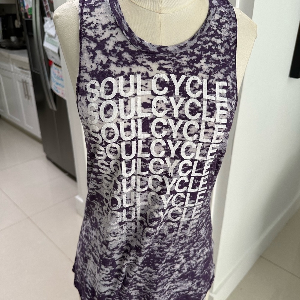 Soul Cycle Purple Sleeveless Tank Top